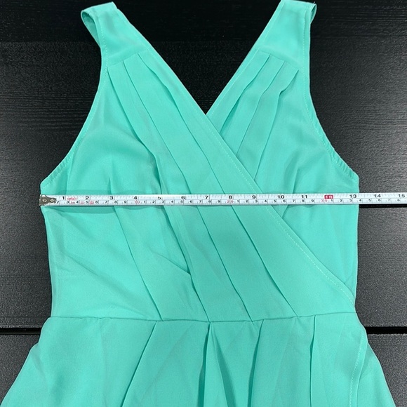 Tobi Robbin Egg Blue Wrap Effect Mini Dress - S - Picture 9 of 11
